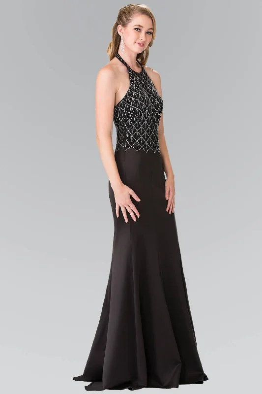 Long Formal Halter Neck Prom Dress