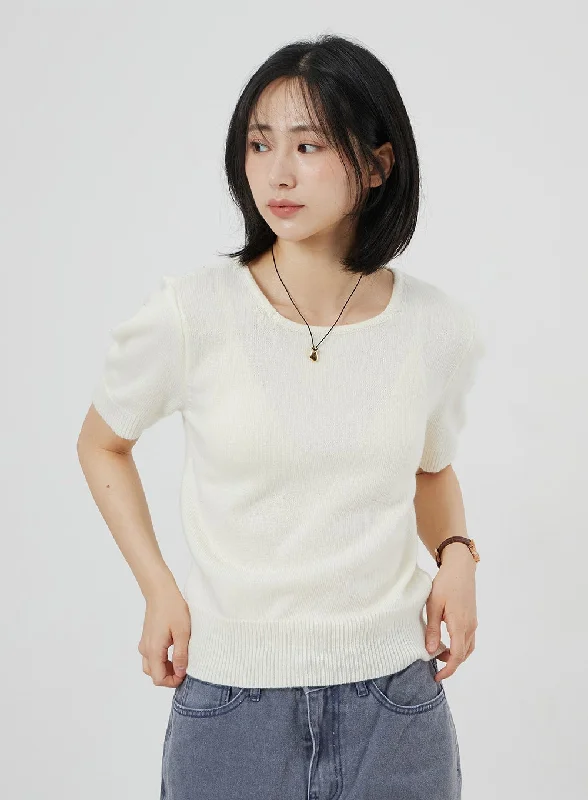 Short Sleeve Sweater OM302