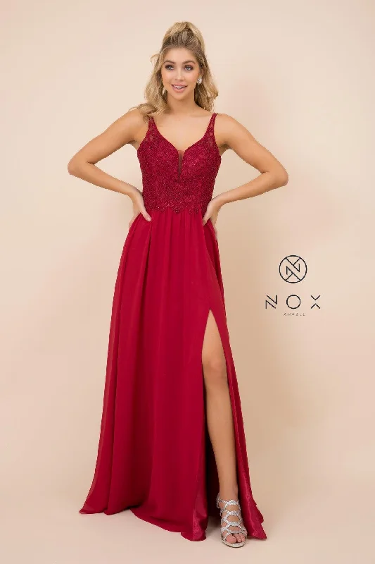 Long Sleevelees Formal Dress Prom