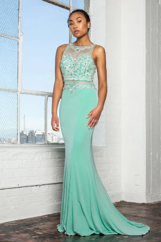 Prom Long Beaded Dress Formal Evening Gown