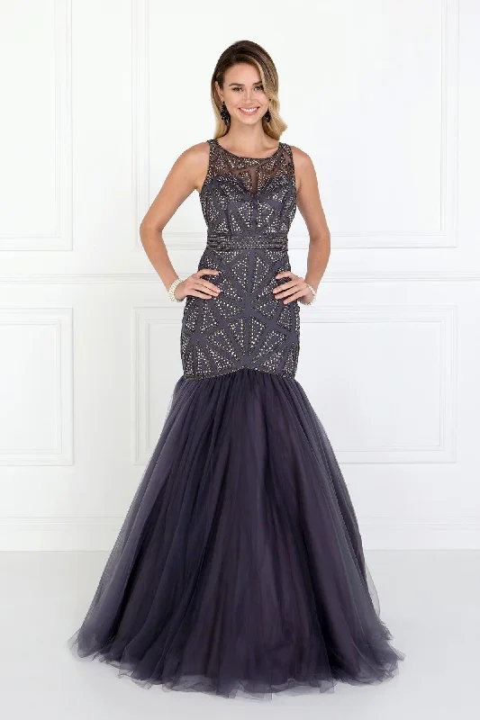 Prom Long Sequins Formal Homecoming Trumpet Gown