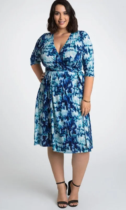 Kiyonna Essential Wrap Short Plus Size Dress