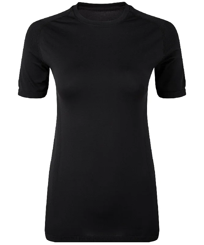 Full Black - Women's TriDri® seamless '3D fit' multi-sport performance short sleeve top