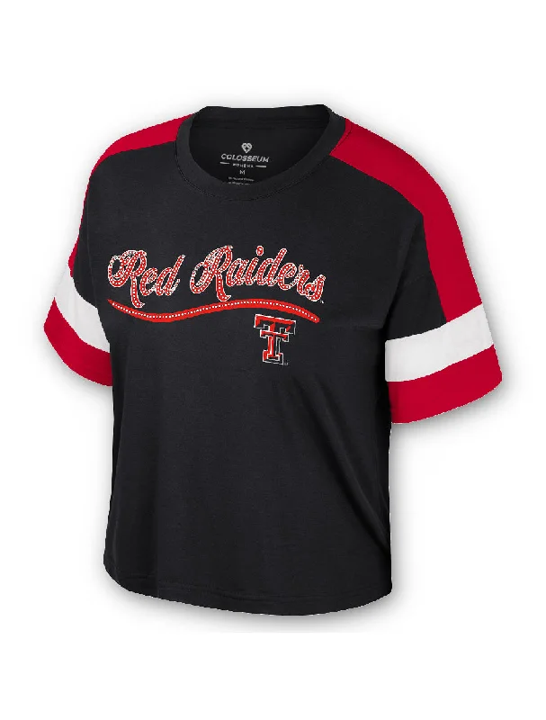 *Arena Texas Tech "The Diamond" Rhinestone Short Sleeve Shirt