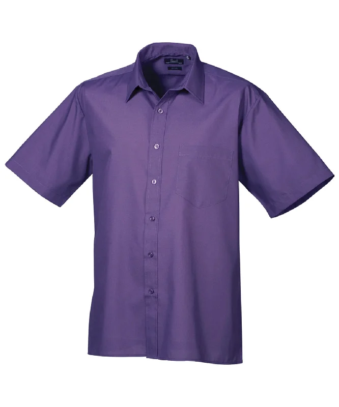 Purple* - Short sleeve poplin shirt