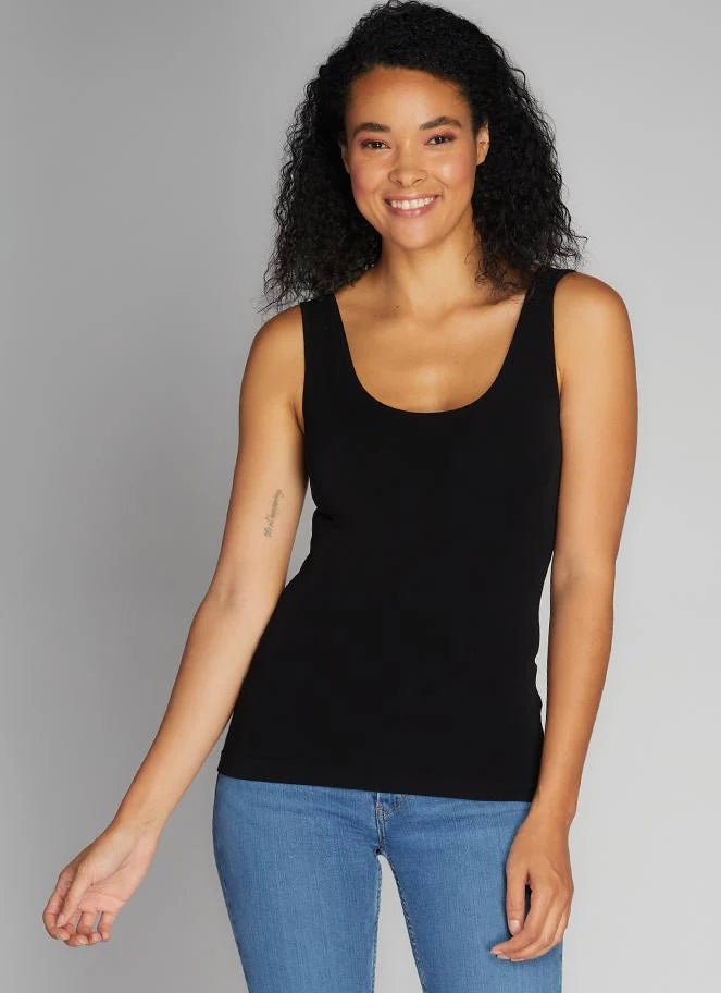 Bamboo Short Tank | Black