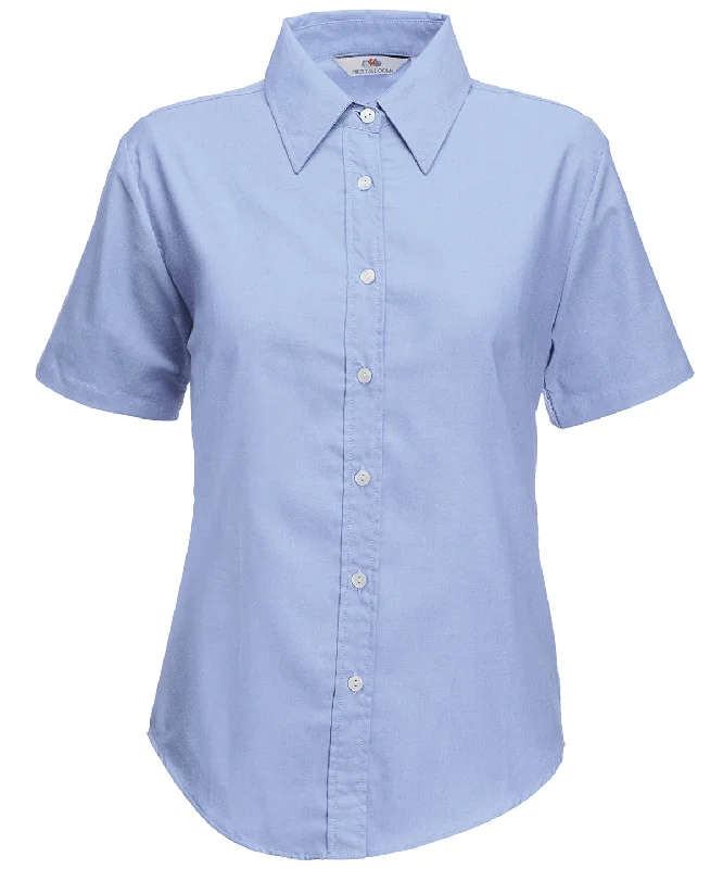 Oxford Blue - Women's Oxford short sleeve shirt