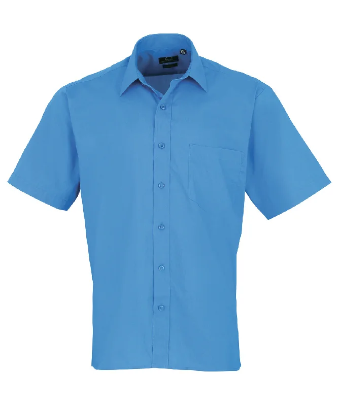 Sapphire - Short sleeve poplin shirt