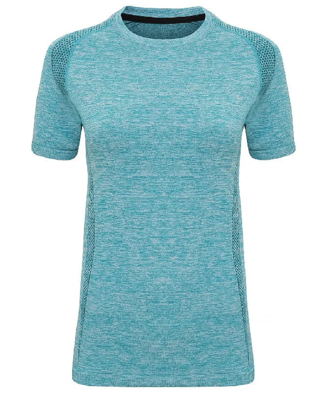 Turquoise - Women's TriDri® seamless '3D fit' multi-sport performance short sleeve top