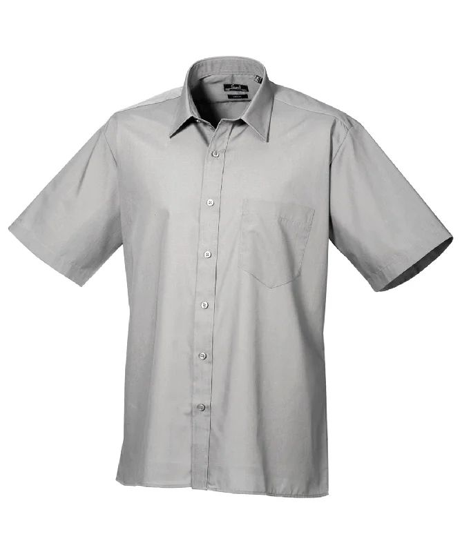 Silver* - Short sleeve poplin shirt