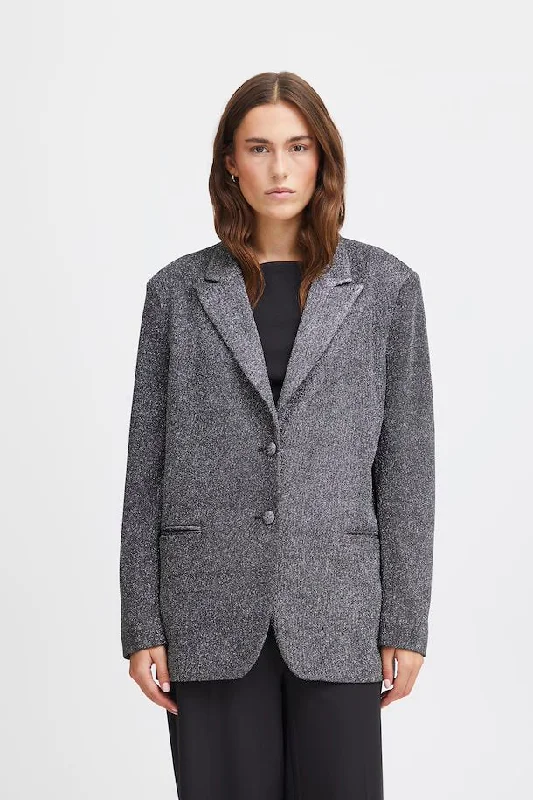 Women's ICHI Dark Silver IHIDUNNA Blazer