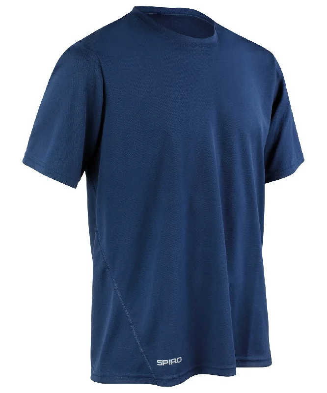 Navy - Spiro quick-dry short sleeve t-shirt