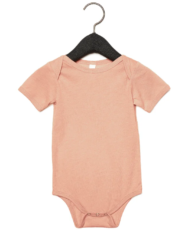 Peach Triblend - Baby triblend short sleeve one piece