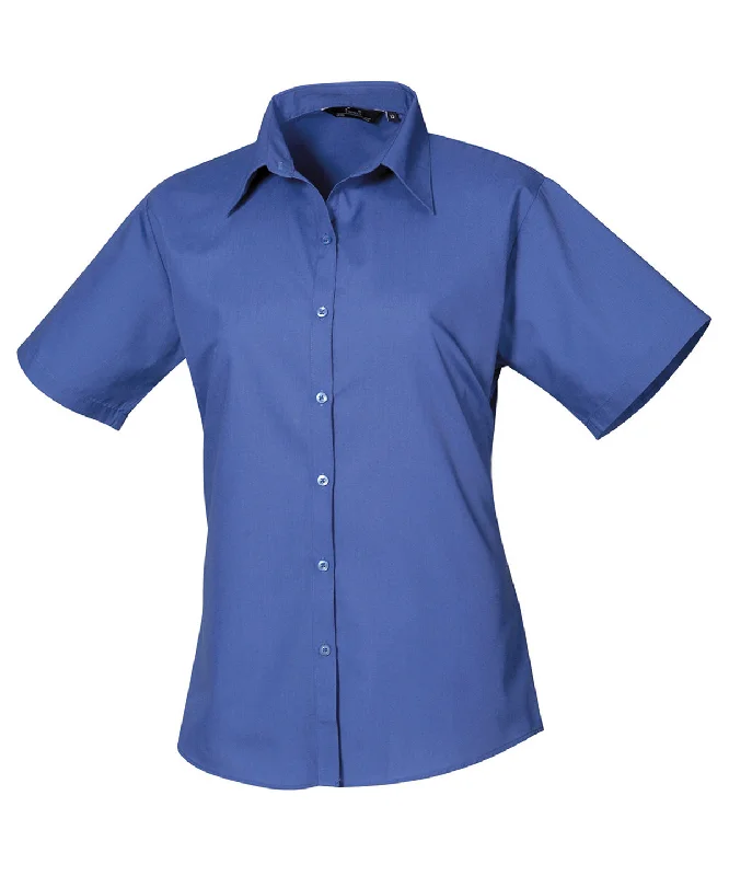 Royal* - Women's short sleeve poplin blouse