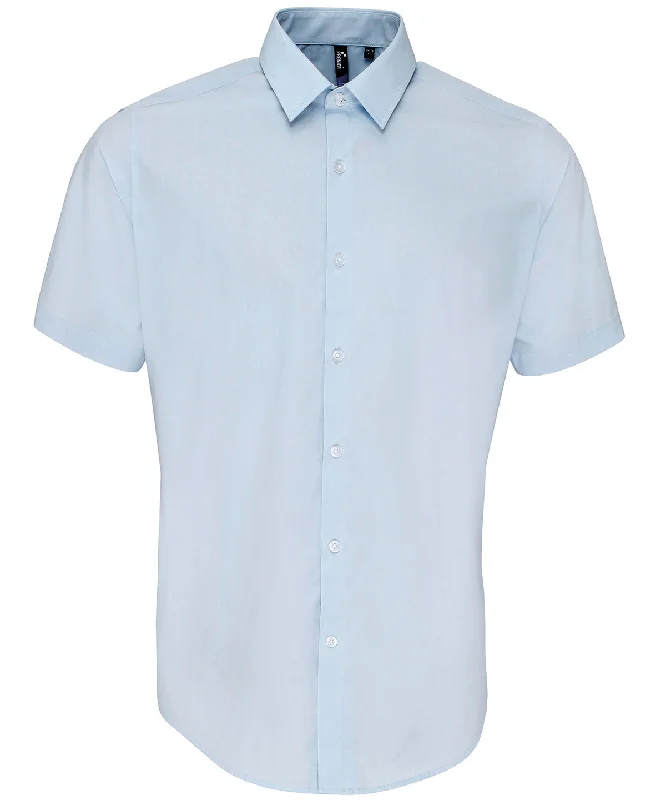 Light Blue - Supreme poplin short sleeve shirt