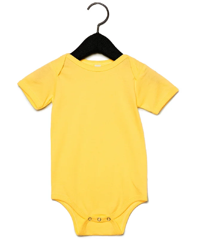 Yellow - Baby Jersey short sleeve one piece