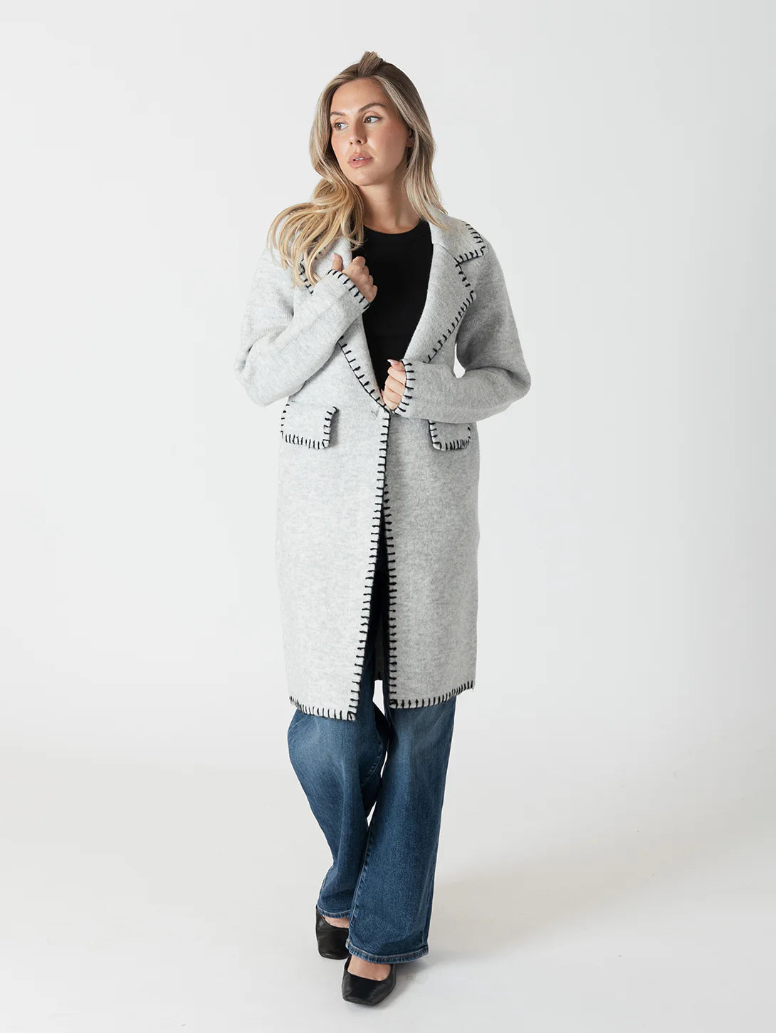 Fiona Tailored Knit Coat