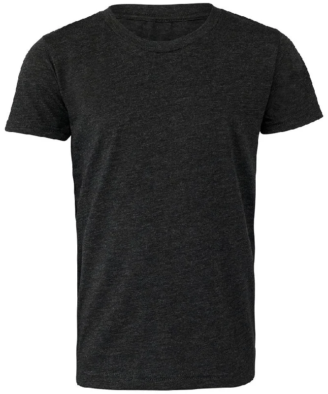 Charcoal-Black Triblend - Youth triblend short sleeve tee