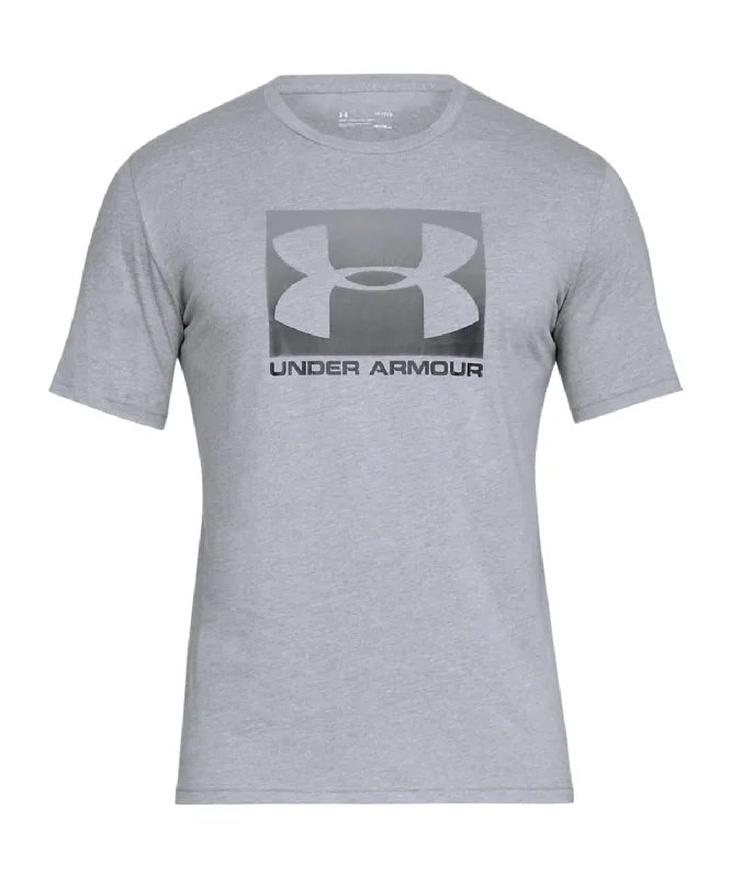 Steel Light Heather/Graphite/Black - UA boxed sport style short sleeve