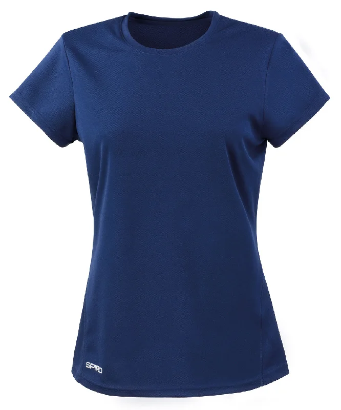 Navy - Women's Spiro quick-dry short sleeve t-shirt