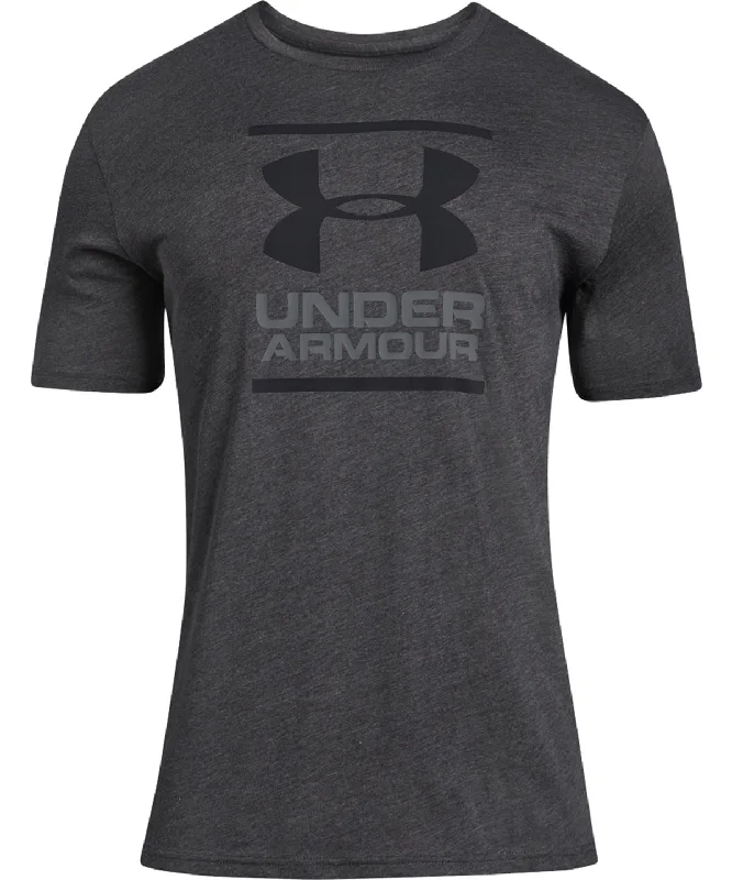 Charcoal Medium Heather/Graphite/Black - UA foundation short sleeve t-shirt