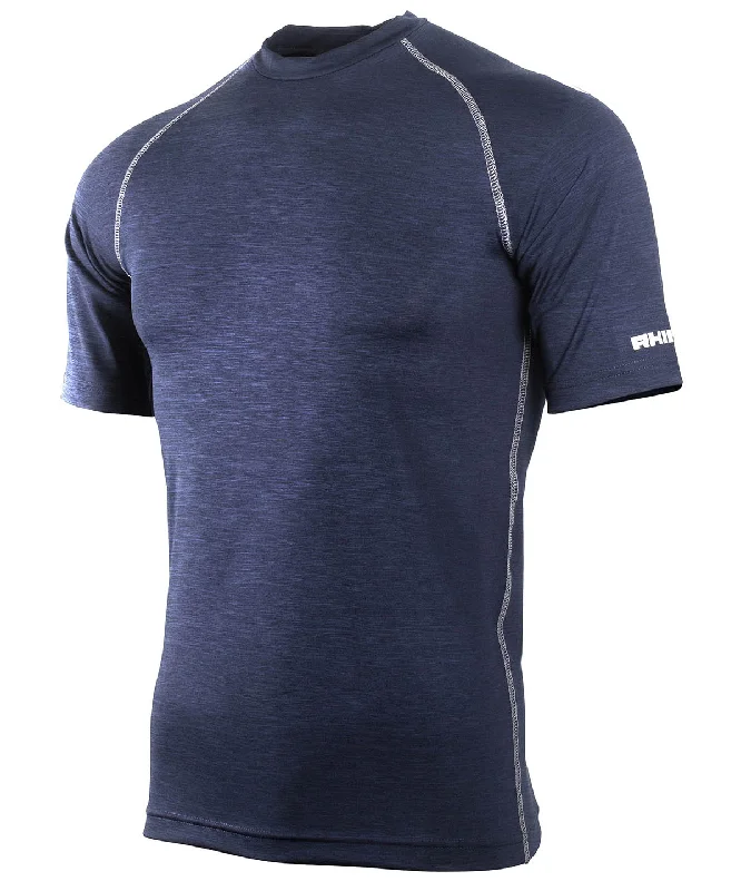 Navy Heather - Rhino baselayer short sleeve