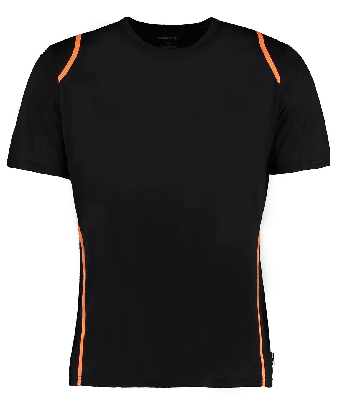 Black/Fluorescent Orange - Gamegear® Cooltex® t-shirt short sleeve (regular fit)