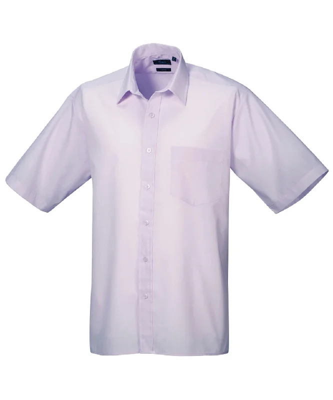 Lilac - Short sleeve poplin shirt