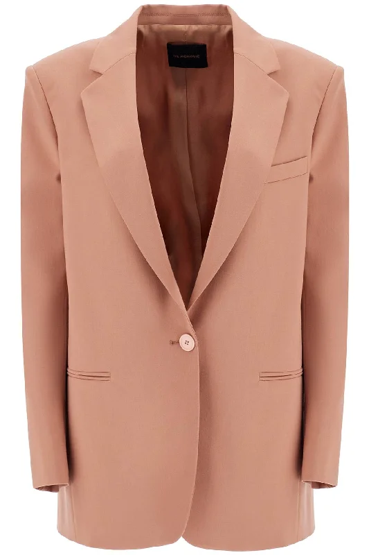 The Andamane Women's Elegant  pink Synthetic Blazer