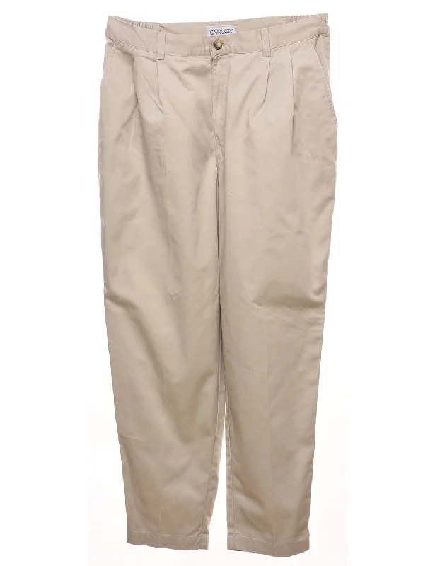 Cabin Creek Beige Classic Chinos - W32 L30