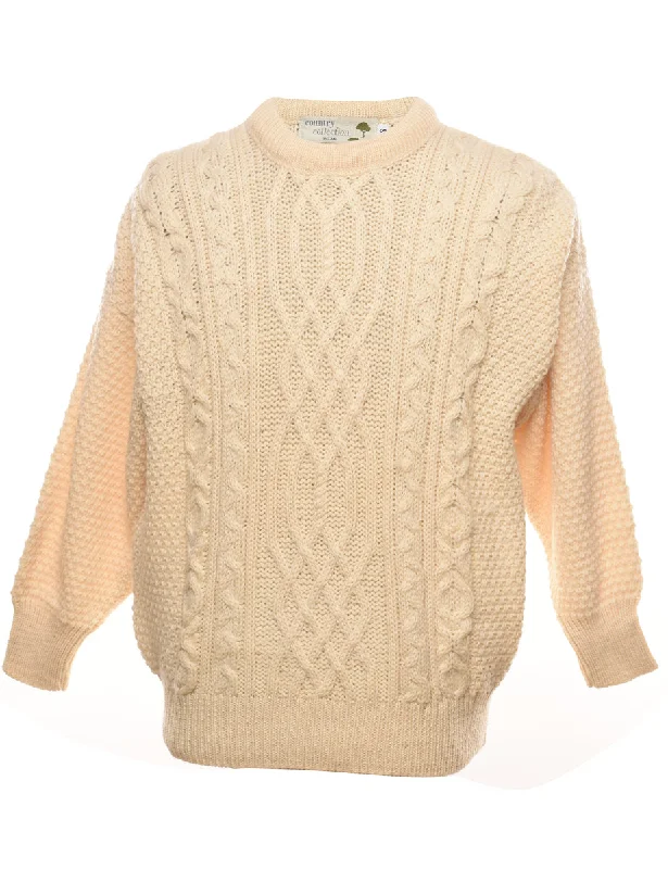 Cable Knit Jumper - S