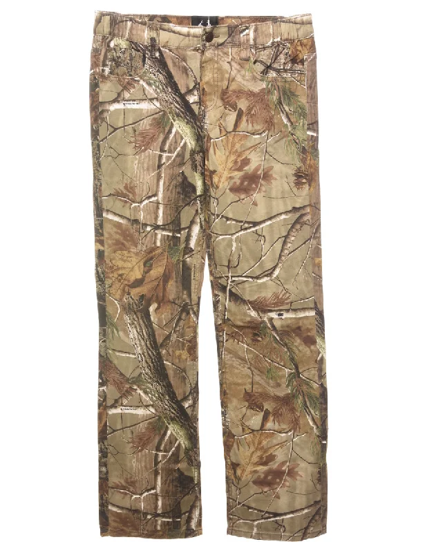 Camouflage Print Cargo Pants - W32 L31