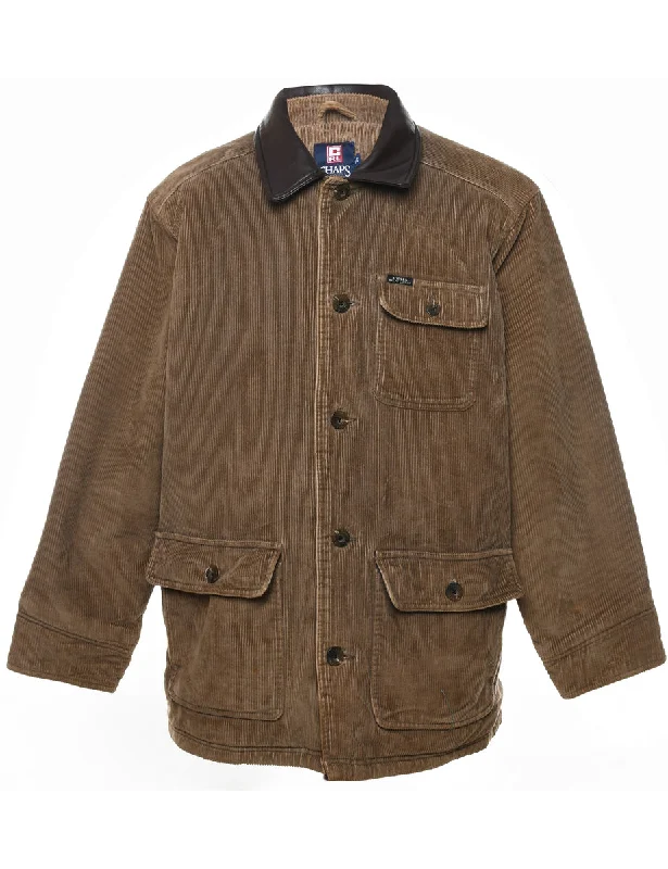 Chaps Brown Classic Corduroy Utility Jacket - L