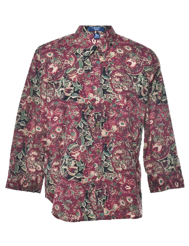 Chaps Floral Shirt - L