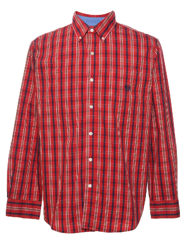 Chaps Red Checked Shirt - L