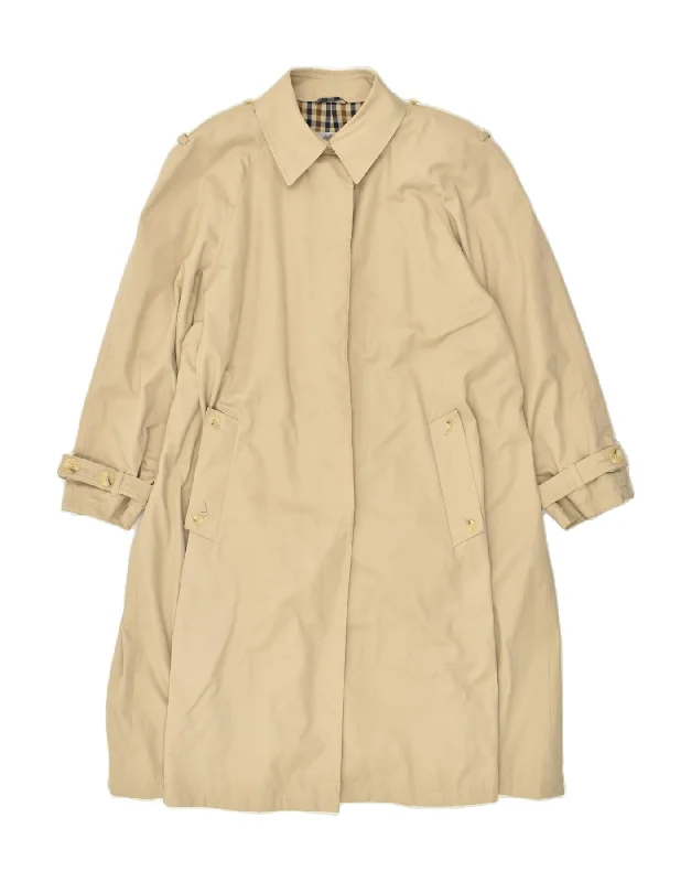 AQUASCUTUM Womens Overcoat UK 18 XL Beige