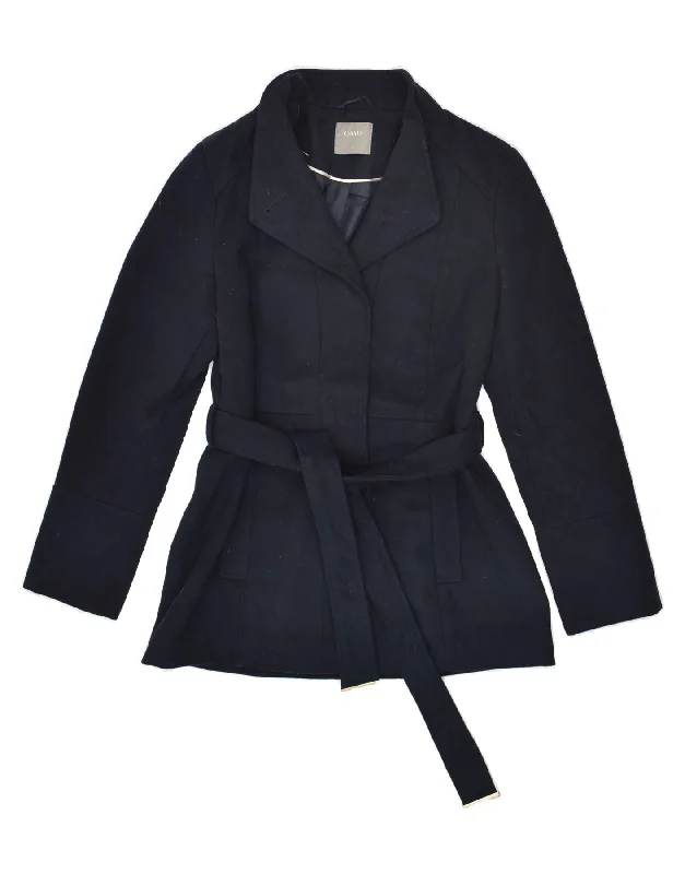 OASIS Womens Overcoat UK 10 Small Navy Blue