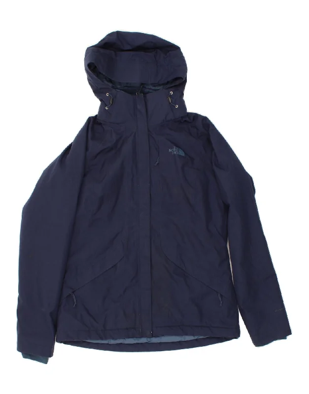 THE NORTH FACE Womens Hooded Windbreaker Jacket UK 10 Small Navy Blue