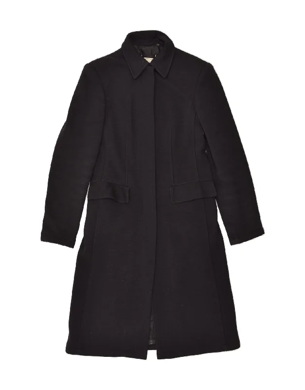 TRUSSARDI Womens Overcoat UK 10 Small Black