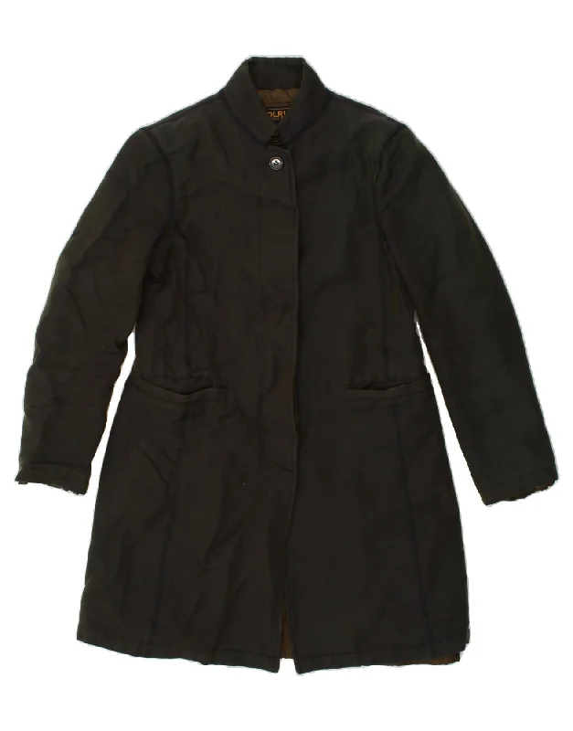 WOOLRICH Womens Overcoat UK 14 Medium Navy Blue