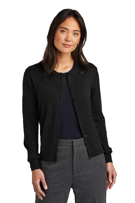 Brooks Brothers Womens Merino Long Sleeve Button Front Cardigan Sweater - Deep Black - COMING SOON