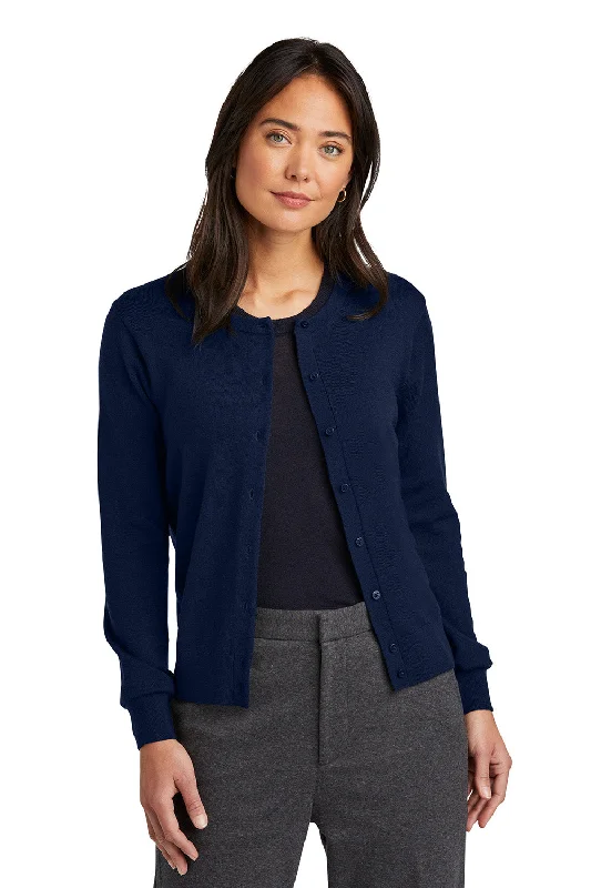 Brooks Brothers Womens Merino Long Sleeve Button Front Cardigan Sweater - Navy Blue Blazer - COMING SOON