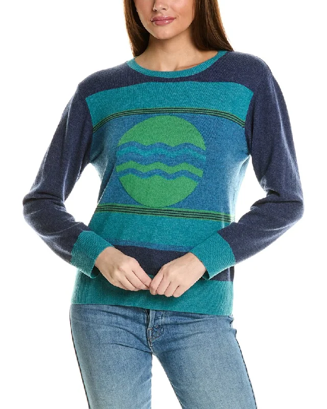 Collaboration Aurora Sun Crewneck Cashmere Sweater