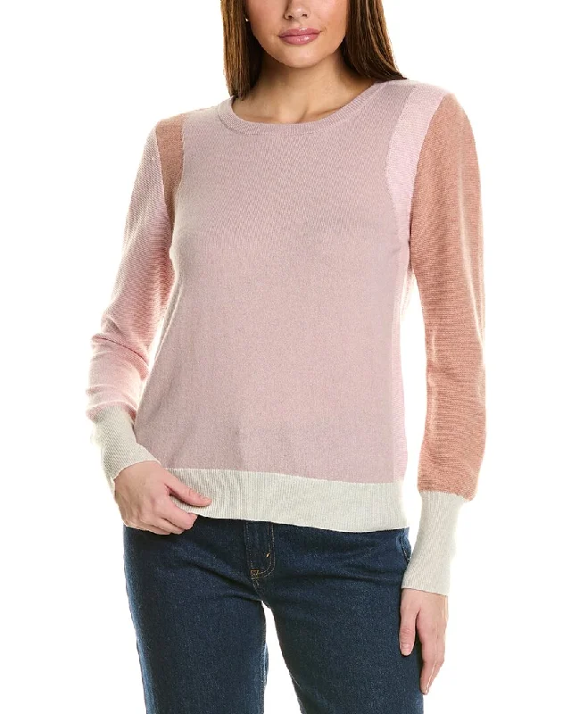 Collaboration Jenn Country Club Colorblocked Cashmere Sweater