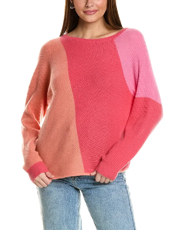 Collaboration Mixed Media Crewneck Cashmere Sweater