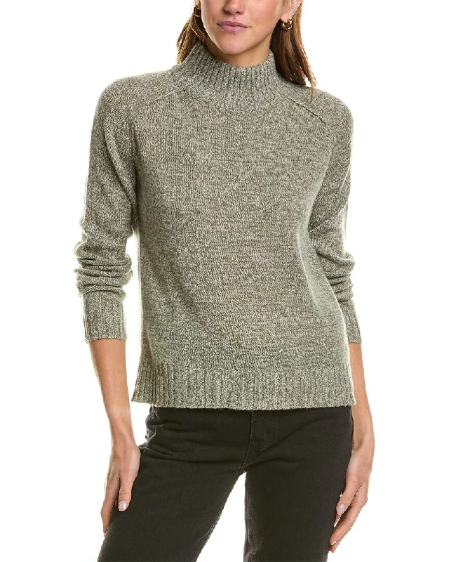 Hannah Rose Turtleneck Wool & Cashmere-Blend Sweater