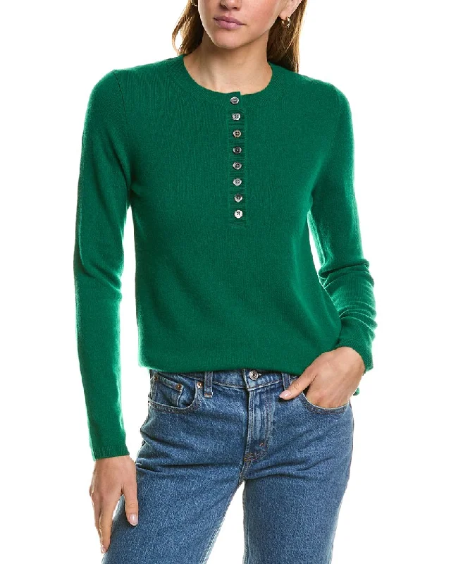 InCashmere Henley Cashmere Sweater