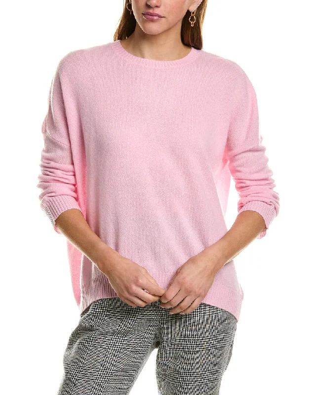 Kier + J Dropped-Shoulder Dolman Cashmere Sweater