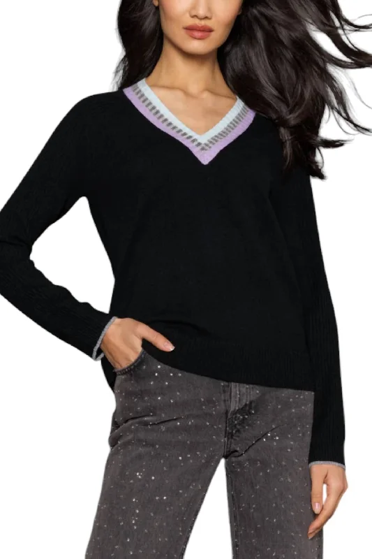 Point Sweater In Onyx