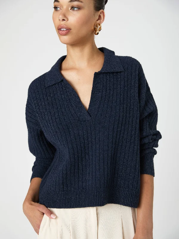 Vhari Collar Long Sleeve Sweater